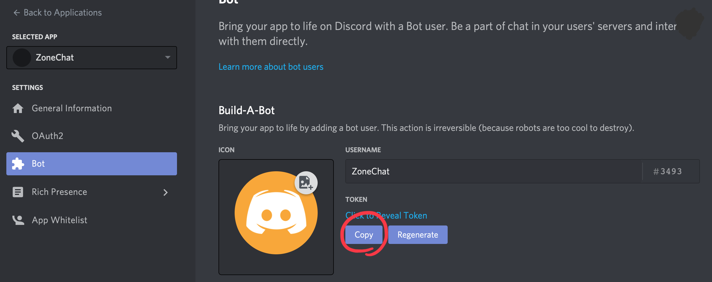 How to Create Discord Bot Application, Bot Token, and Bot Invite link using  Developer Portal 